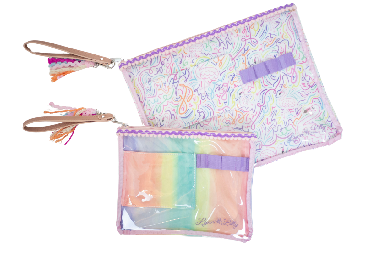 Mini Rainbow Clear Everything Tote