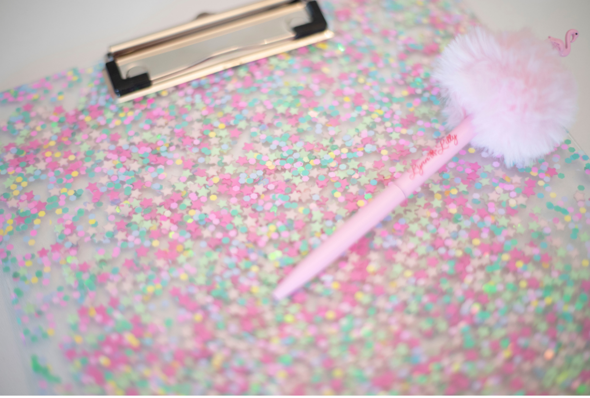 Confetti Glitter Clipboard