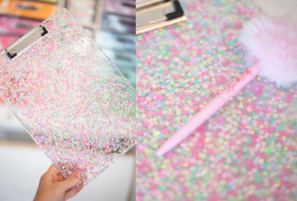Confetti Glitter Clipboard