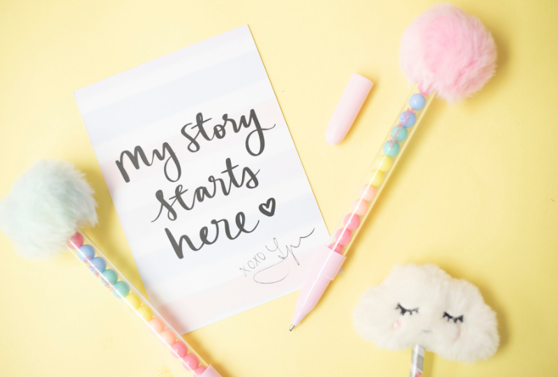 Rainbow Pom Pom Pens