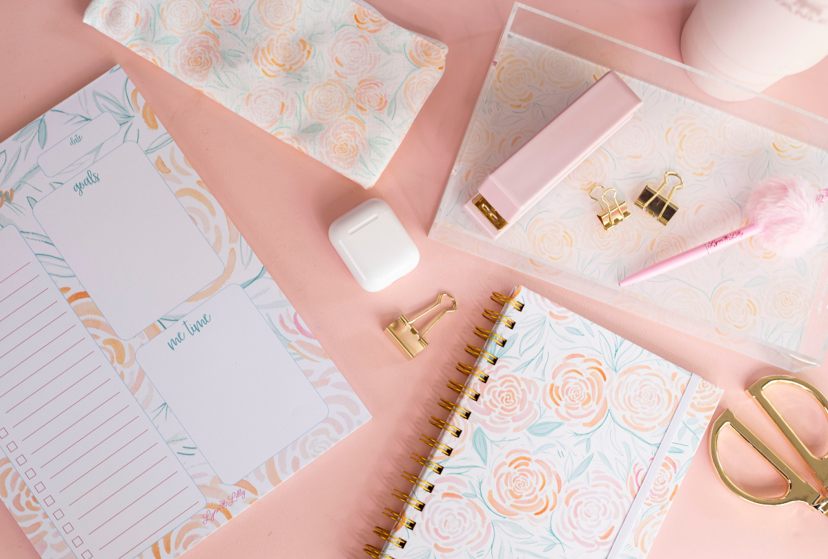 Peach Rose Notebook