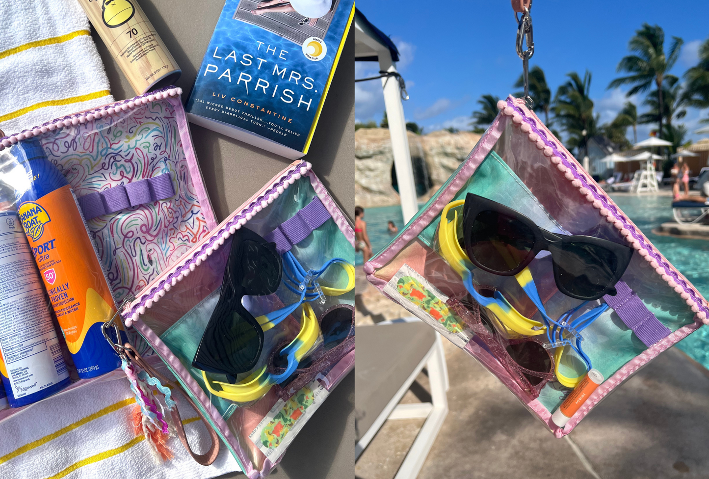 Mini Rainbow Clear Everything Tote