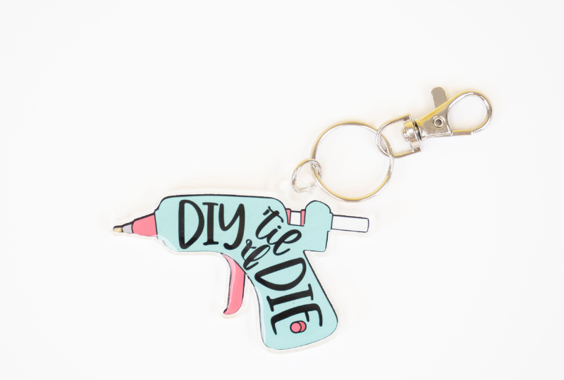 Glue Gun Keychains Collaboration with Oak & Lamb