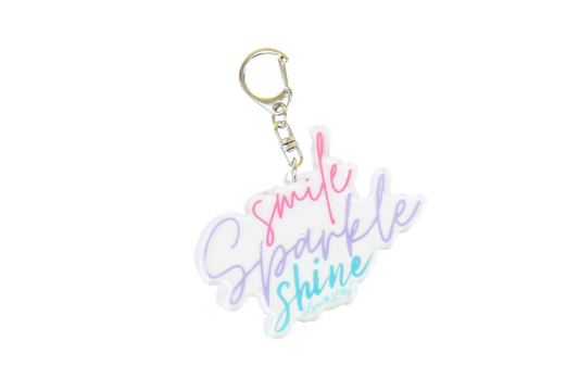 Smile Sparkle Shine Keychain