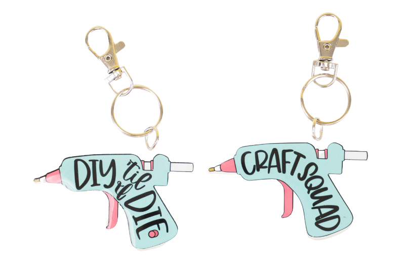 Glue Gun Keychains Collaboration with Oak & Lamb
