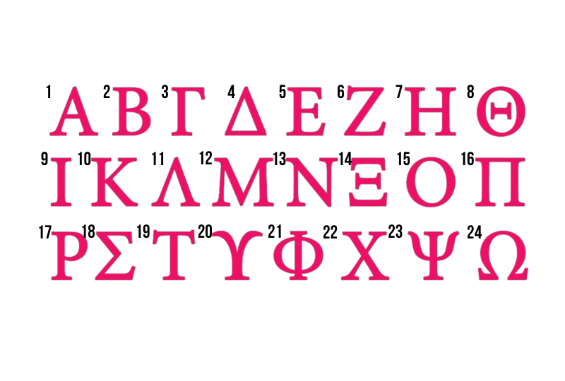 Stanley Straw Flags - Greek Letters