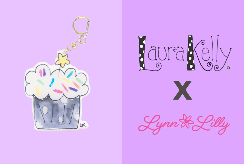 Laura Keychain Cupcake Keychain - Laura Kelly Designs Collaboration | Lynn Lilly ...